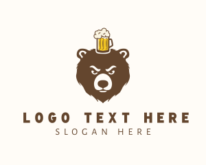 Bear Beer Mug Logo