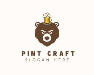 Craft Beer Bear Mug logo