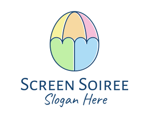 Pastel Egg Umbrella  logo design