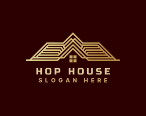 Premium House Roofing  logo design