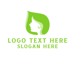 Leaf - Green Leaf Woman logo design