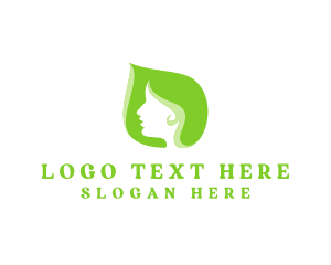 Green Beauty Woman logo