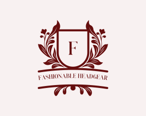 Floral Shield Luxury logo design