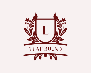 Floral Shield Luxury logo design