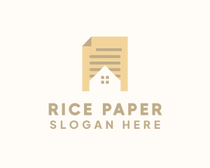 House Paper Document logo design