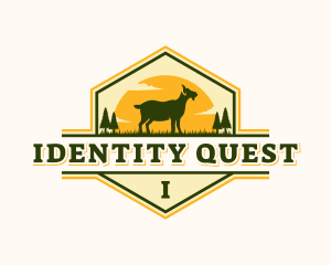 Goat Pasture Livestock logo design