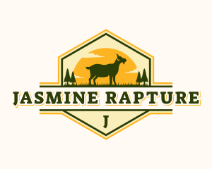 Goat Pasture Livestock logo design