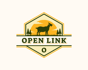 Goat Pasture Livestock logo design