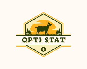 Goat Pasture Livestock logo design