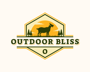 Goat Pasture Livestock logo design