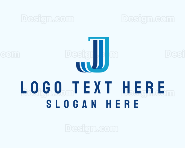 Finance Marketing Pillar Letter J Logo