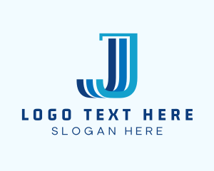 Finance Marketing Pillar Letter J logo design