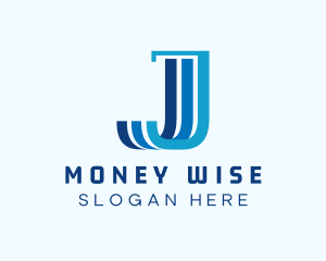 Finance Marketing Pillar Letter J logo