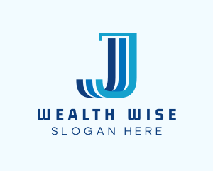Finance Marketing Pillar Letter J logo