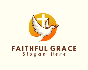 Holy Cross Dove logo