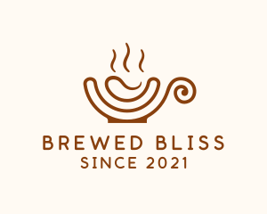 Coffee Swirl Cup logo design