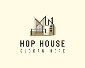 House Building Architecture logo design