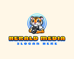 Media Photographer Tiger logo design