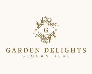 Floral Wreath Garden logo design