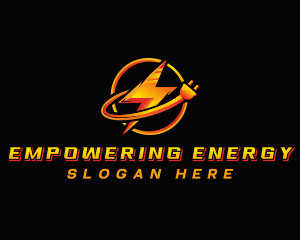 Electric Energy Plug  logo design