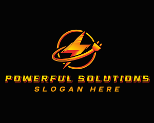 Electric Energy Plug  logo design