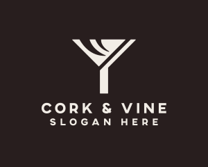 Wine Cocktail Pub logo design