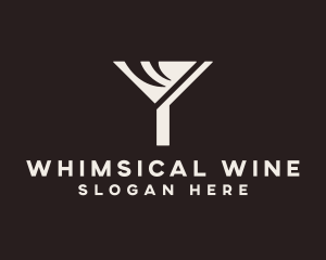 Wine Cocktail Pub logo design