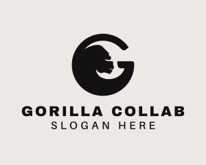 Gorilla Animal Letter G logo design