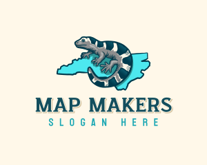 North Carolina Salamander Amphibian logo design