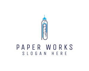 Paper Clip Tower logo design