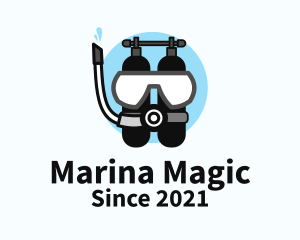 Sea Diving Equipment  logo design