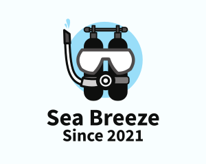 Sea Diving Equipment  logo design