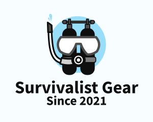 Sea Diving Equipment  logo design