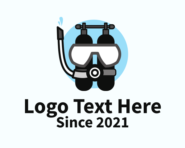 Snorkeling Mask logo example 4