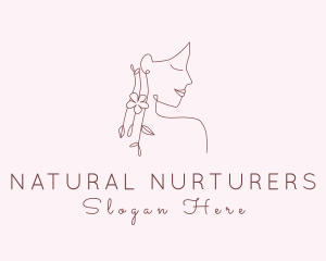 Woman Hair Wellness Beauty logo design