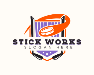 Hockey Sport Tournament logo design