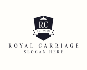 Royal Crown Shield Crest logo design