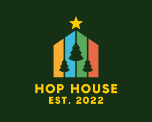 Christmas Tree House  logo design