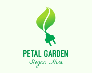 Green Eco Plug logo design