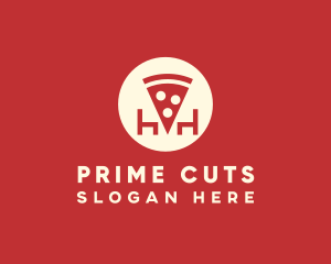 Pizza Slice Pizzeria logo design