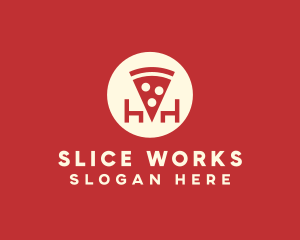 Pizza Slice Restaurant logo design