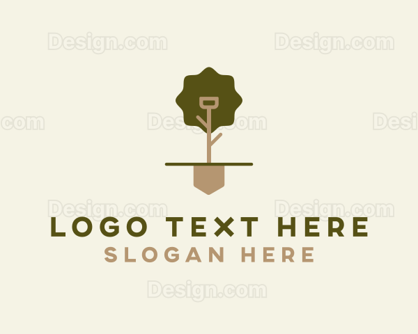 Shovel Tree Landscaping Logo