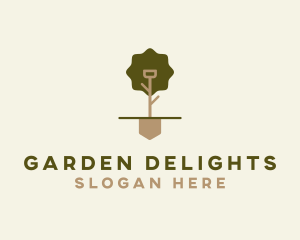 Shovel Tree Landscaping logo design