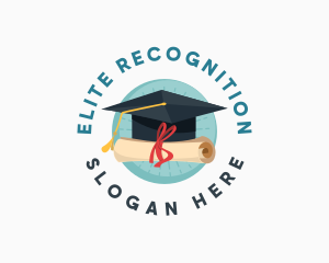 Graduation Cap Diploma logo design