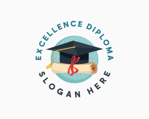 Graduation Cap Diploma logo