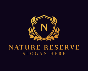 Natural Landscaping Royal Shield  logo design