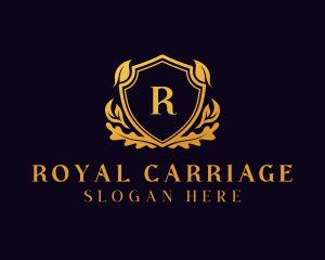 Natural Landscaping Royal Shield  logo design