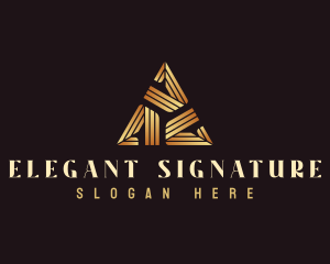 Elegant Luxury Triangle logo design