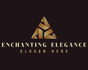 Elegant Luxury Triangle logo design