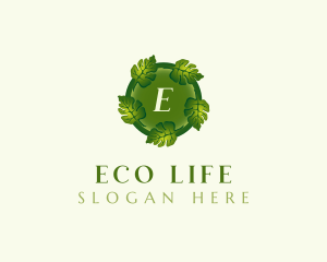 Environmental Nature Leaf logo design